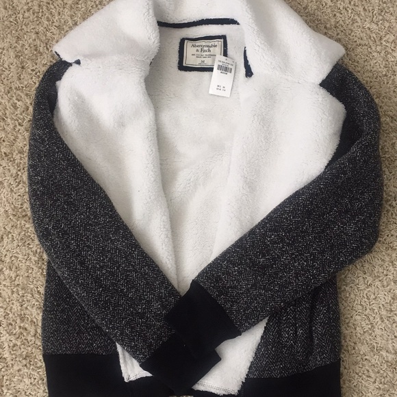 Abercrombie & Fitch Jackets & Blazers - Abercrombie Double Zip Herringbone Sweater/Jacket